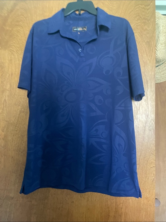 Loudmouth Other - Loudmouth Deep Blue Floral Jacquard Polo